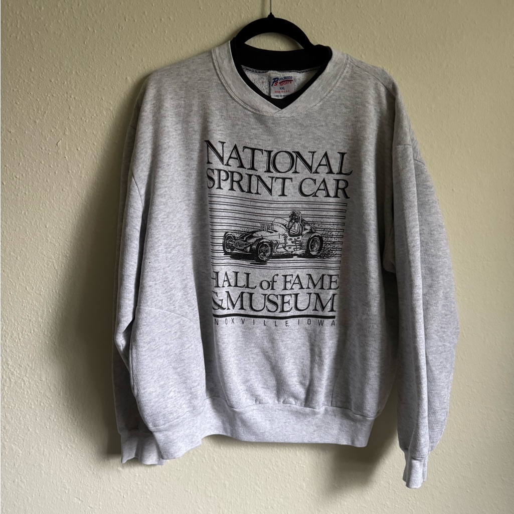 Gray National Sprint Car Museum Men's Sweater